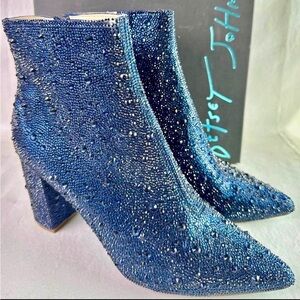 Betsey Johnson Blue Ankle Booties